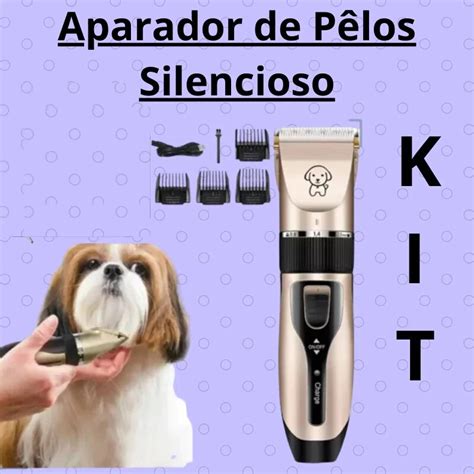 Kit Maquina de Tosa Aparelho Aparador de Pêlos Profissional