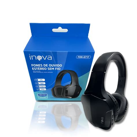 Fone Headset Gamer Bluetooth Original Inova Est Reo Alta Qualidade Sem