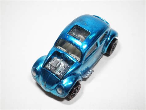 Hot Wheels Redline Custom Volkswagen Metallic Aqua Ice Blue USA Base Original Vintage