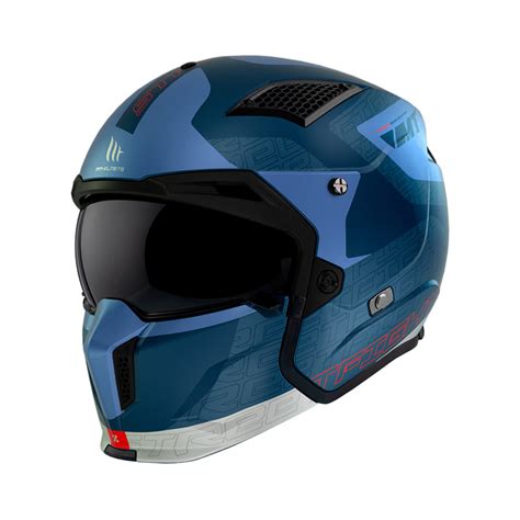 Mt Helmets Streetfighter Sv S Totem C Blue Matt Mt