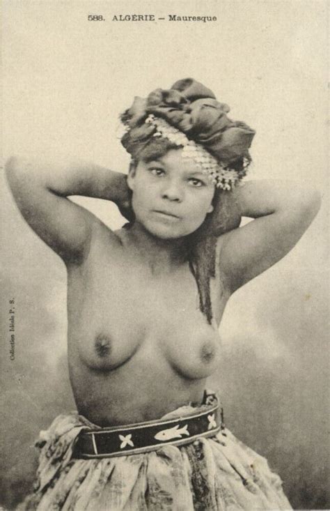 Algeria Beautiful Nude Topless Moorish Woman Jewelry S Postcard
