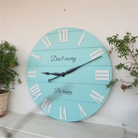 24 reloj rústico personalizado reloj de pared grande Etsy