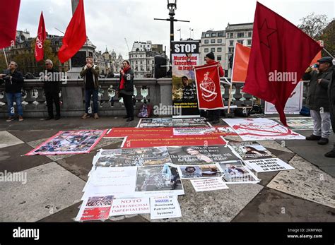 Trafalgar Square Londres Reino Unido 26th De Noviembre De 2022