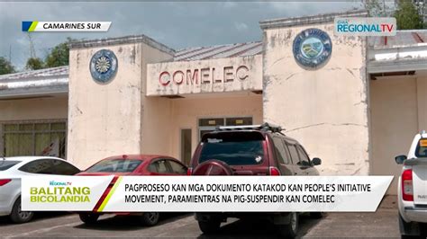 Balitang Bicolandia Pagproseso Kan Mga Dokumento Para Sa Peoples