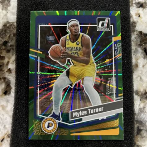 Myles Turner Panini Donruss Vert Recrue Laser Rc Indiana