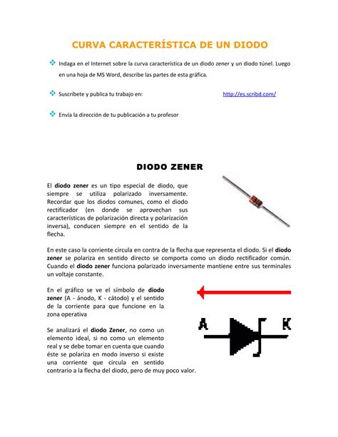 Curva Caracteristica De Un Diodo Pdf