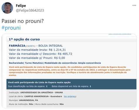 Estudantes Afirmam Que Resultado Da Lista De Espera Do Prouni Foi