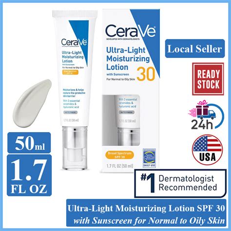 Cerave Facial Moisturizing Lotion AM SPF 30 PM Night Cream Ultra Light