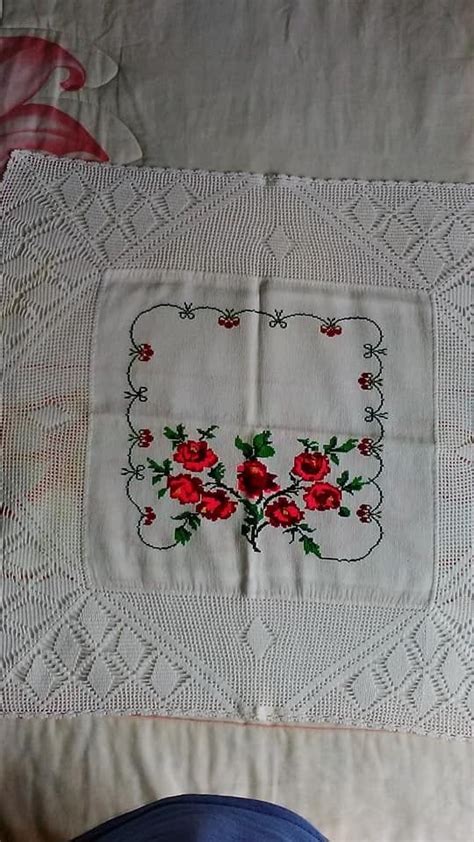 Pin De David Mendez En Crochet Desighn Mantelerias Punto De Cruz