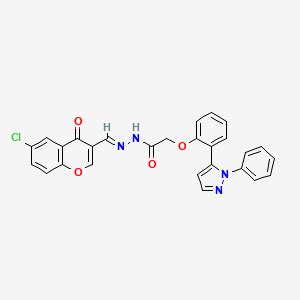 N 6 Chloro 4 Oxo 4H Chromen 3 Yl Methylene 2 2 1 Phenyl 1H