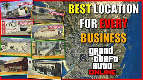 BEST Location For EVERY Business In GTA Online YouTube