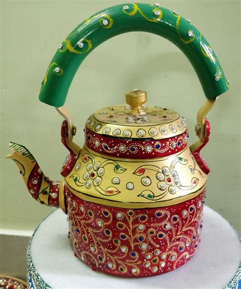 Aluminum Multicolor Decorative Aluminium Tea Kettle For Decoration And