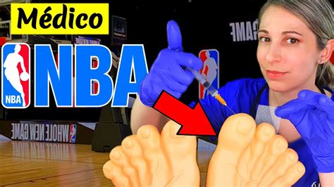 ASMR MÉDICO de Baloncesto CURO tus PIES XXL Roleplay