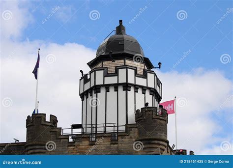 Top Of The Camera Obscura Building On The Royal Mile Editorial Image