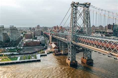 Aerial Close Up View of the George Washington Bridge Editorial ...