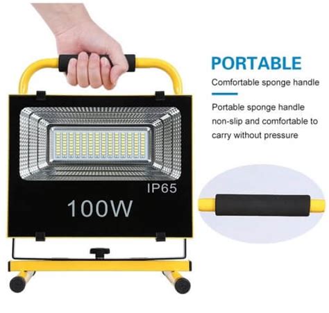 Foco Led Emergencia Portatil 100w Recargable 12 220v Tienda Led