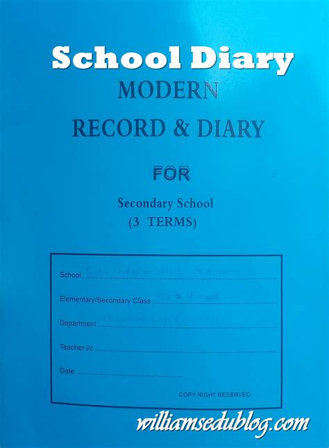 School Dairy 8 Amazing Steps On How To Enter Your School Record In The