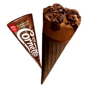 1 porsiyon 75 g Cornetto Classico Çikolata Kaç Kalori kackalori tr