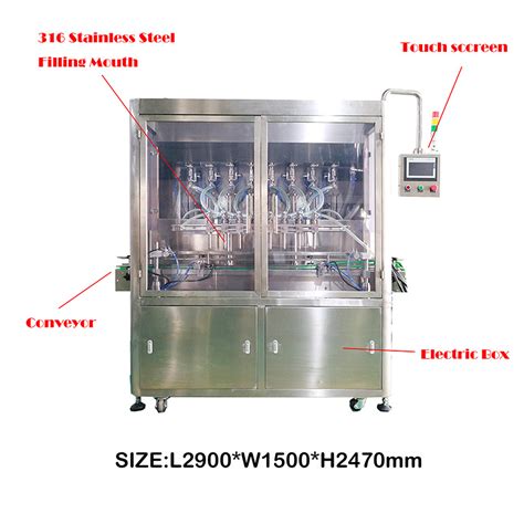 Tomato Paste Piston Filler Auto Sauce Bottle Filling Machine With