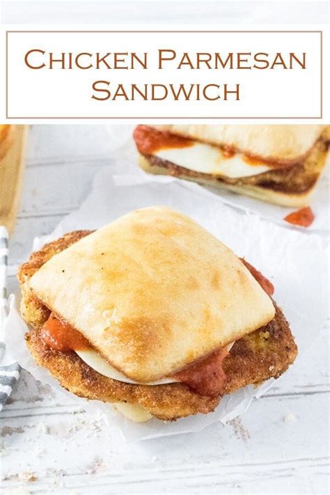 Chicken Parmesan Sandwich Chicken Parmesan Sandwich Recipe Recipes Chicken Parmesan Sandwich