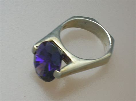 Sterling Silver Amethyst Oval Ct Ring