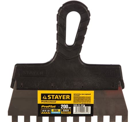 Зубчатый шпатель STAYER 1009-20-10 - выгодная цена, отзывы ...