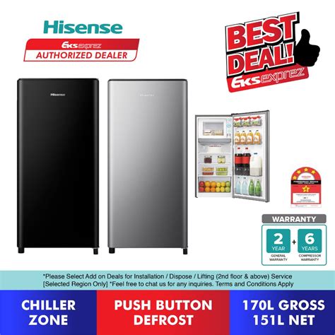 Free Shipping Hisense Single Door Fridge L Rr D Abm