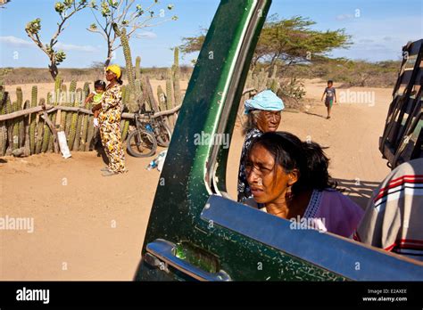 Colombia Guajira Department Wayuu People Living Inside The Guajira