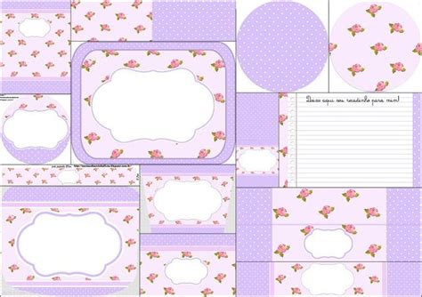 Oh My Quinceaneras Shabby Chic In Lilac And Pink Free Printable