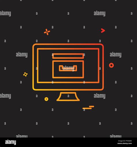 Computer icon design vector Stock Vector Image & Art - Alamy