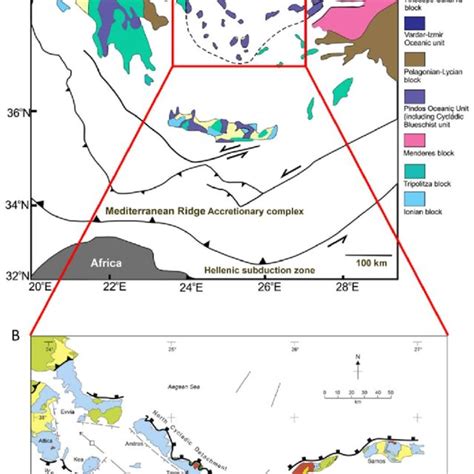 Schematic Reconstruction Of The Hellenic Subduction System After