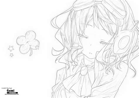 Lineart Gumi V2 By Oneiros1987 On Deviantart
