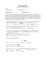 Sample Test Pdf Math A Za Sample Test Questions For Test