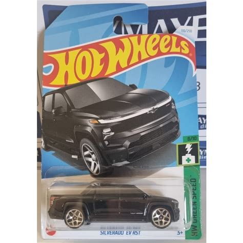 Hot Wheels Silverado Ev Rst Preto Shopee Brasil