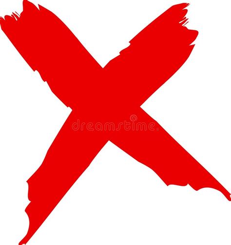 Red Cross Sign Icon Wrong Mark Icon Red Cross X Symbol Grunge X Icon