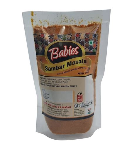 Babies Sambar Masala Powder Packaging Size Gram Packaging Type