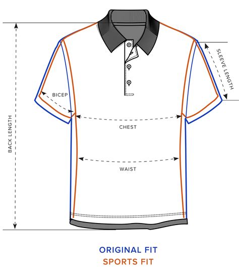 Polo Shirt Size Conversion Chart A Visual Reference Of Charts Chart