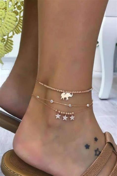 Anklet And Toe Ring Combination Ankletandtoeringidea In 2020 Anklets