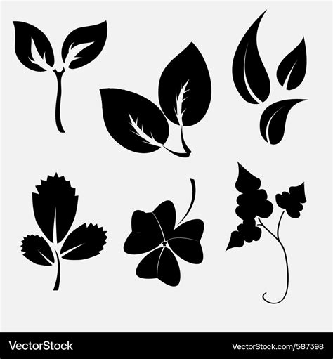 Silhouette Leaves Svg Files Crafter Files