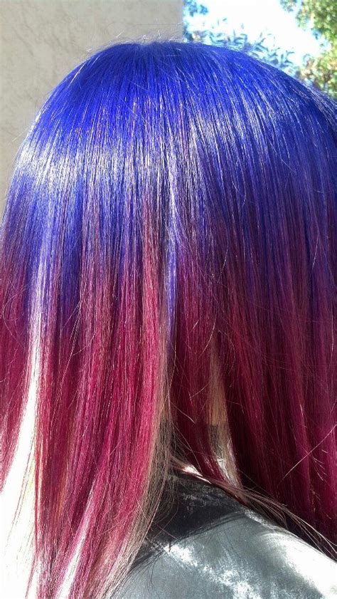 Pravana Vivids Purple To Red Ombre By Me Pravana Hair Color Hair Beauty Long Hair Styles