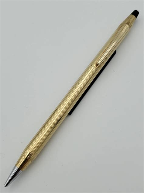 Cross 14k Gold 1 20 Gold Filled Pen Pencil Set Eastwest Np