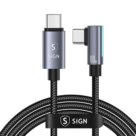 Sign Usb C Till Usb C Kabel 2m 100w Svart