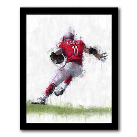 Personalized Football Sports Art - Customized name, jersey and number ...