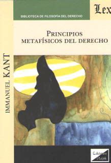 Libro Principios metafísicos del Derecho 9789563926668 Kant