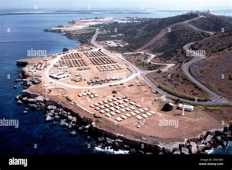 Aerial View Of The Us Naval Station Guantanamo Bay Cuba Jul 1 Stock