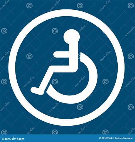 Bathroom For Persons With Disabilities. Disabled Toilet Sign Vector ...