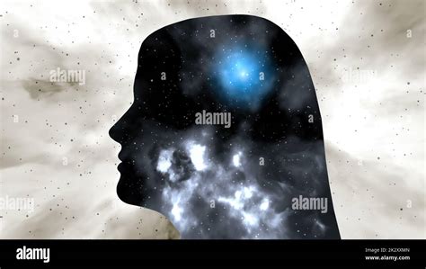 Surreal Portrait Of Woman Silhouette Stock Photo Alamy