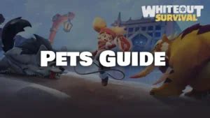 Pets Whiteout Survival Data