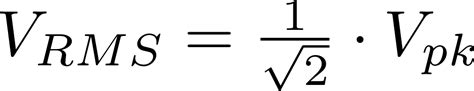 Rms Voltage Electronics Basictables