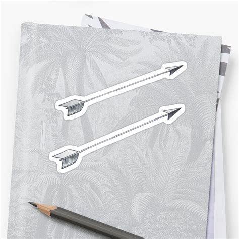 "Arrow Arrow!" Sticker by LooseLeaf | Redbubble